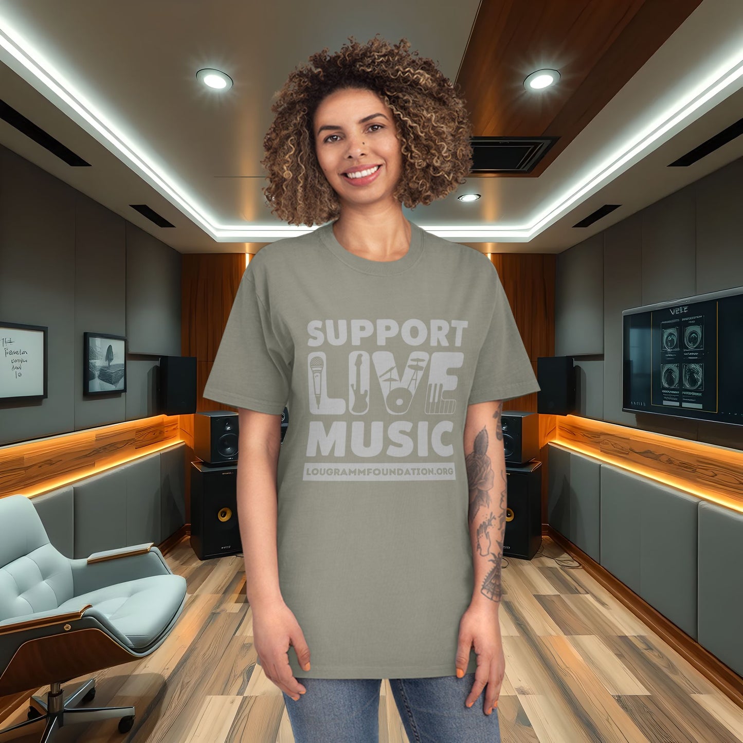 T-Shirt - Lou Gramm Foundation Support Live Music Live Musicians