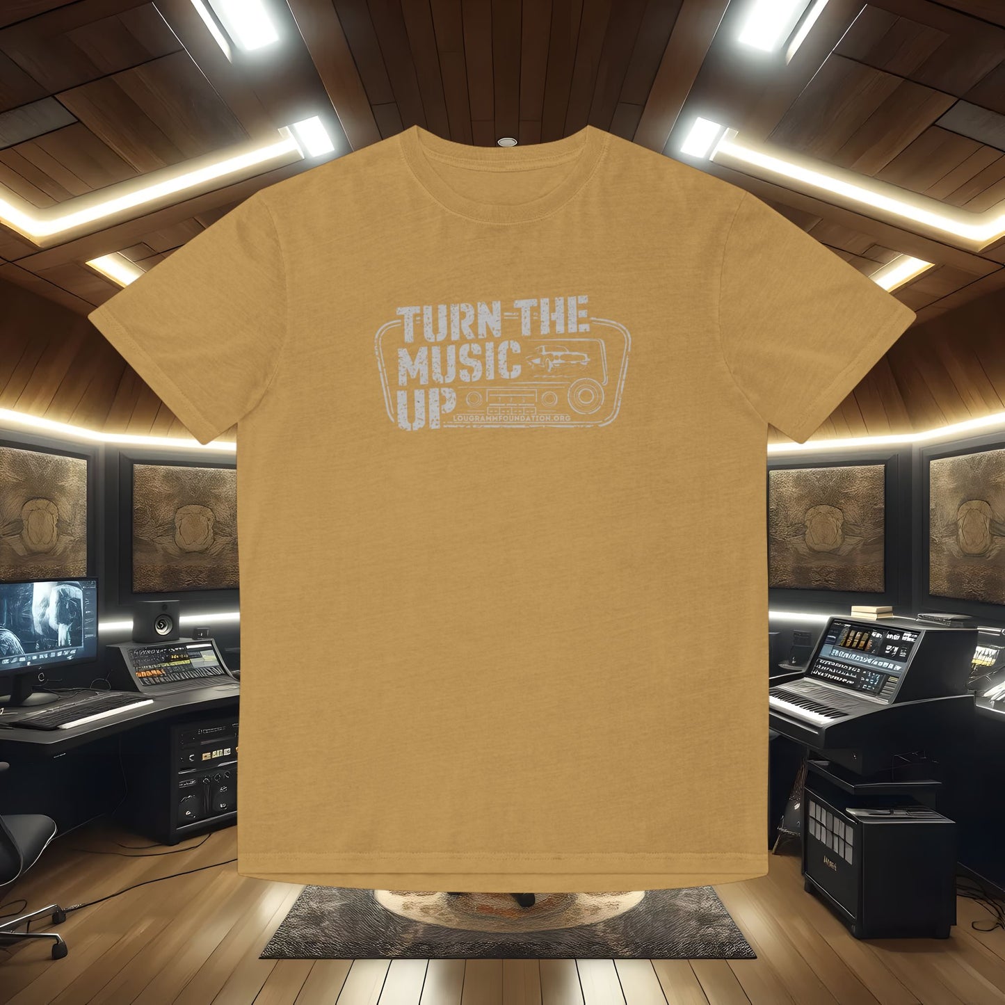 Turn The Music Up Radio - Faded Unisex T-shirt