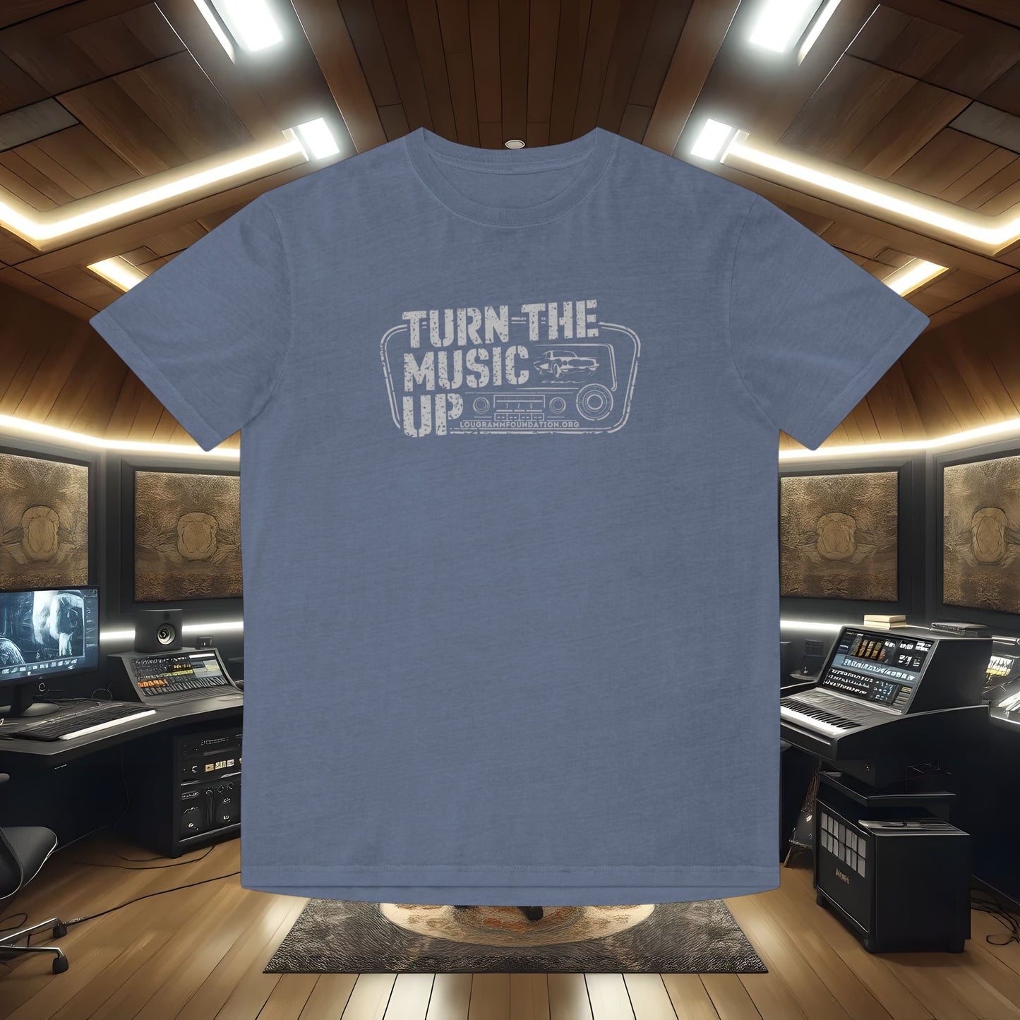 Turn The Music Up Radio - Faded Unisex T-shirt