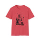Lou Gramm Stencil Black logo - Unisex Softstyle T-Shirt