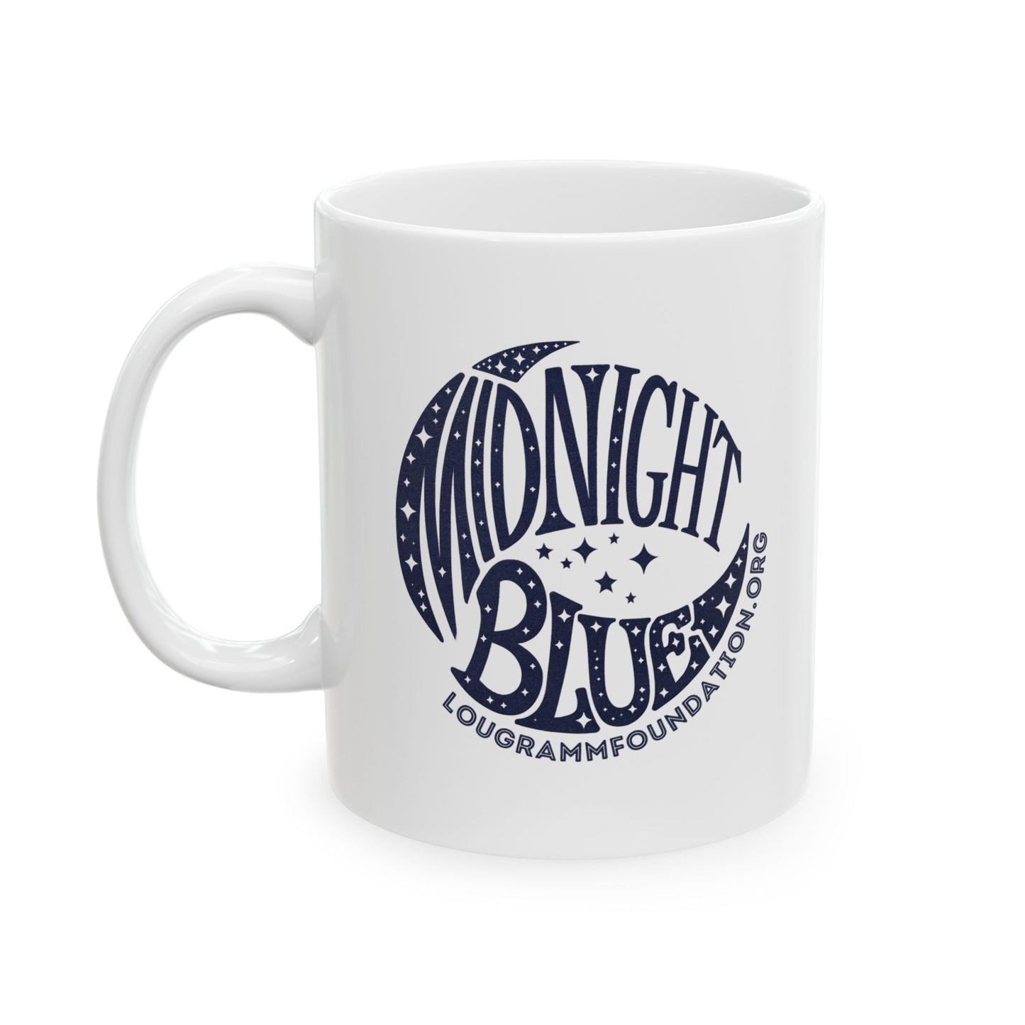 Midnight Blue Ceramic Coffee Mug - 11oz
