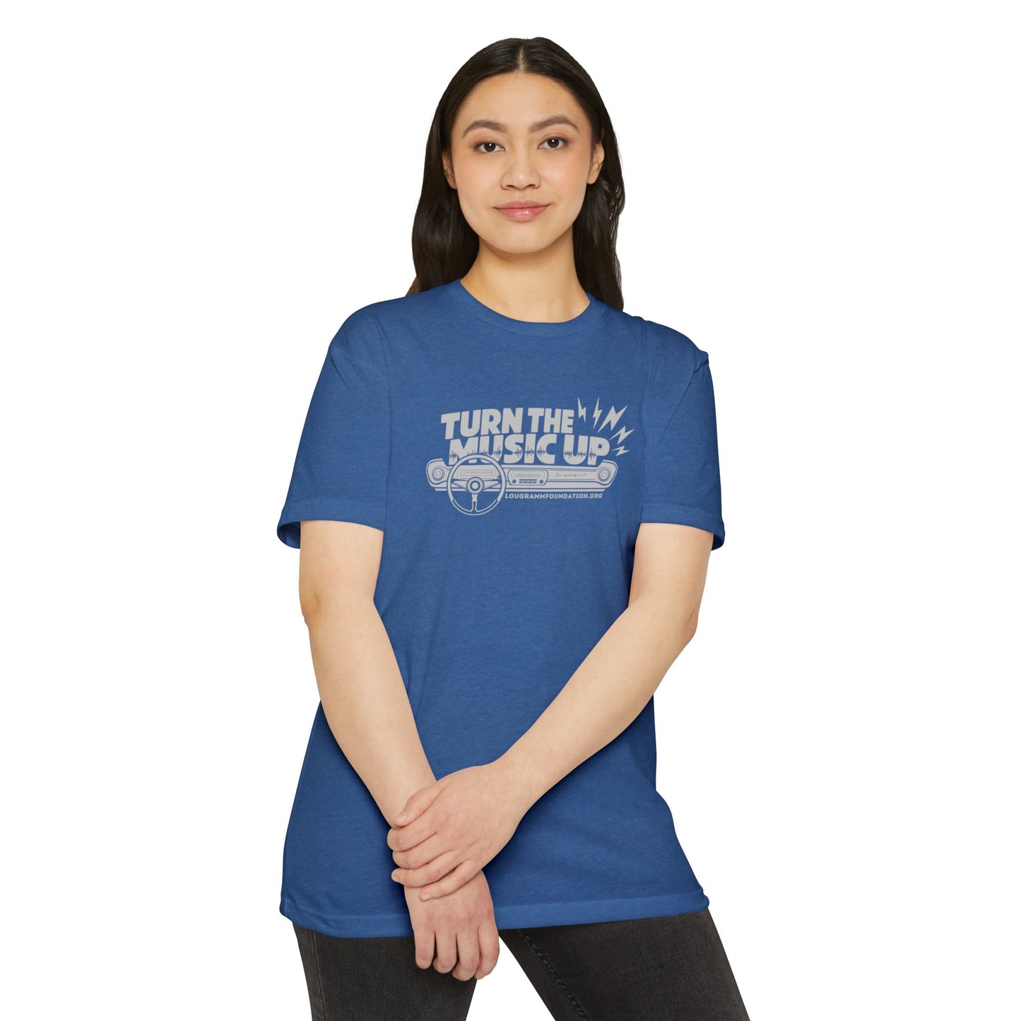 Turn the Music Up Unisex 60/40 Jersey T-shirt - Perfect for Music Lovers