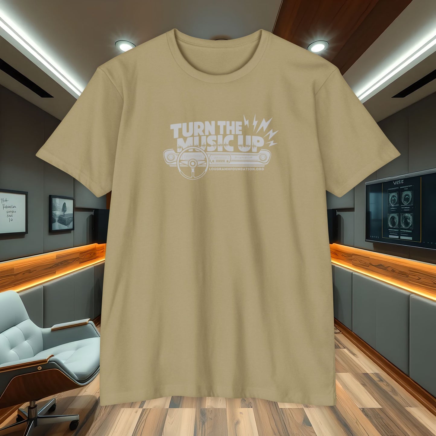Turn the Music Up Unisex 60/40 Jersey T-shirt - Perfect for Music Lovers