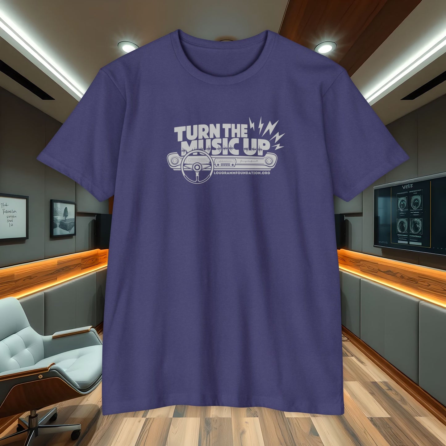 Turn the Music Up Unisex 60/40 Jersey T-shirt - Perfect for Music Lovers