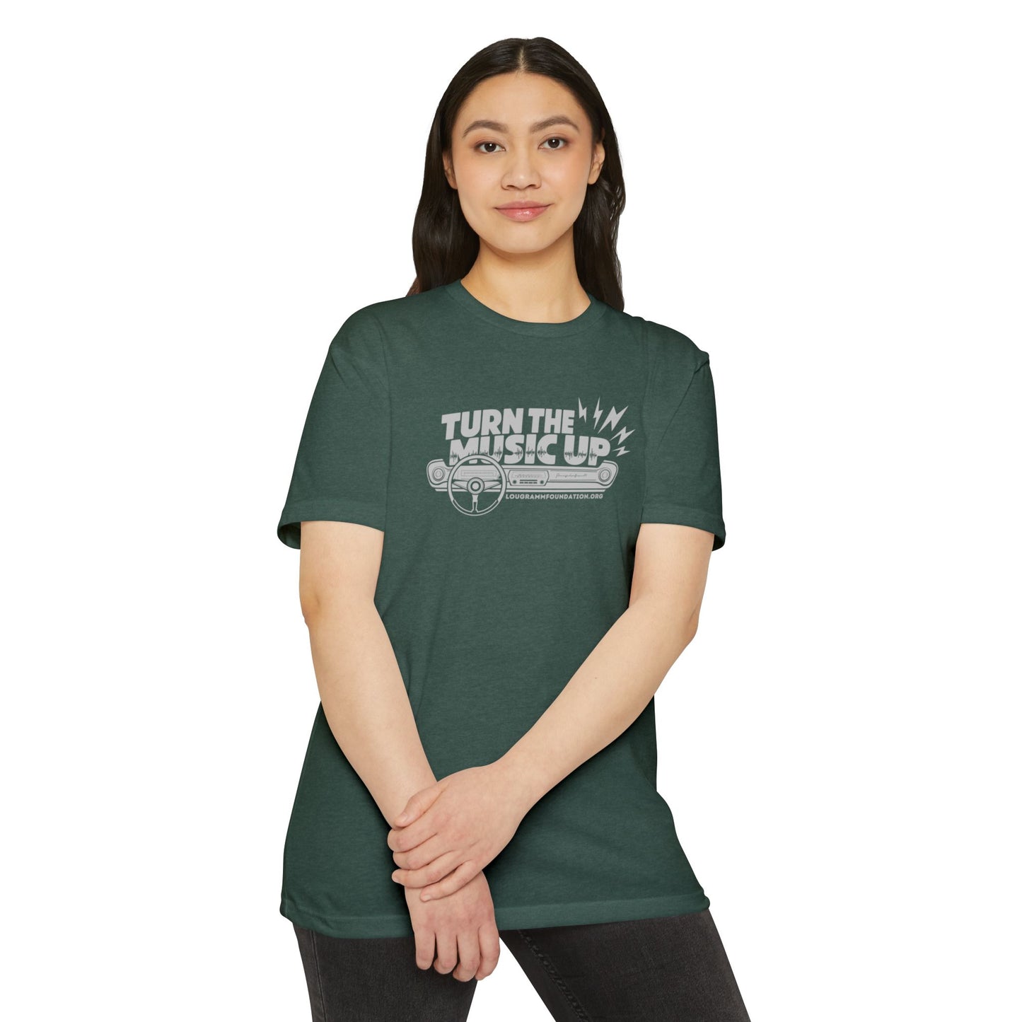 Turn the Music Up Unisex 60/40 Jersey T-shirt - Perfect for Music Lovers