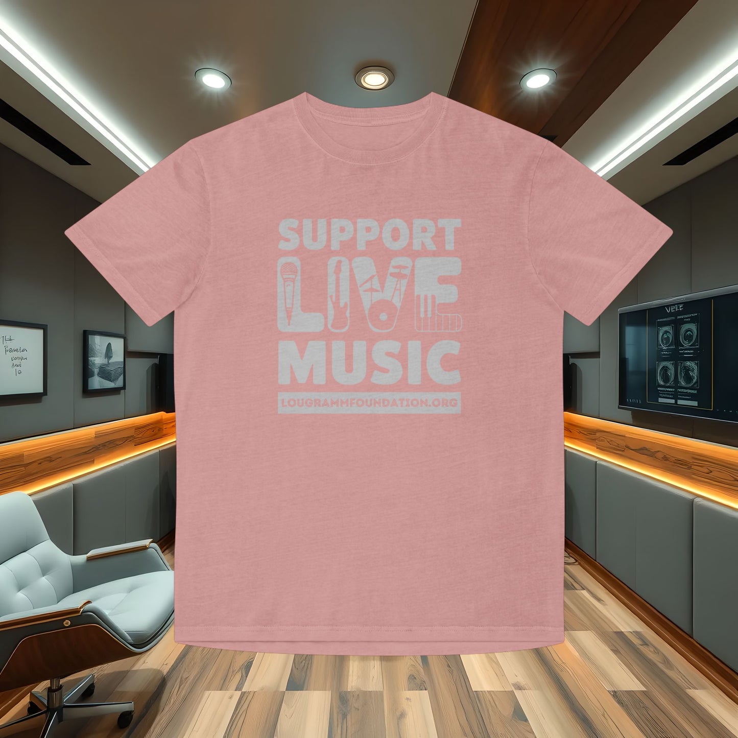 T-Shirt - Lou Gramm Foundation Support Live Music Live Musicians