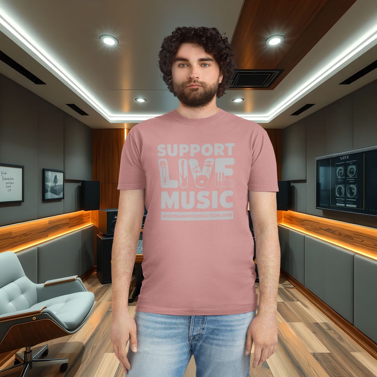 T-Shirt - Lou Gramm Foundation Support Live Music Live Musicians