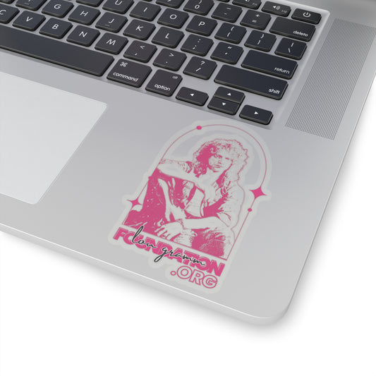 Lou Gramm Foundation Stencil pink Kiss-Cut Stickers