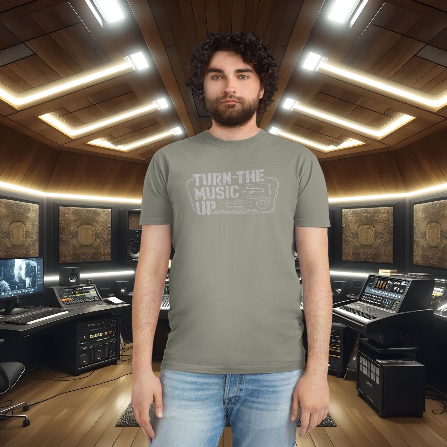 Turn The Music Up Radio - Faded Unisex T-shirt