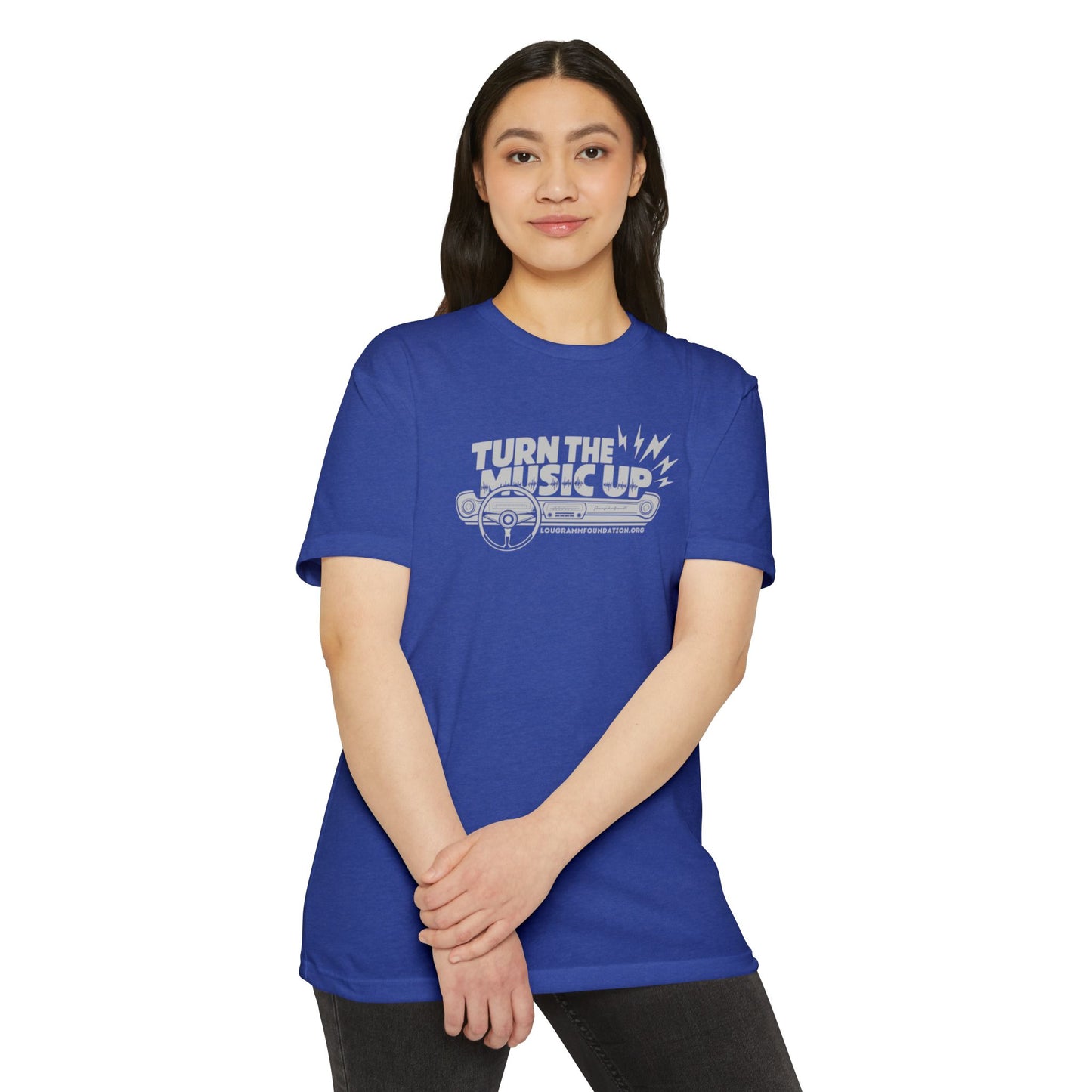 Turn the Music Up Unisex 60/40 Jersey T-shirt - Perfect for Music Lovers