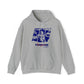 Lou’s Garage Blue logo - Unisex Heavy Blend™ Hooded Sweatshirt