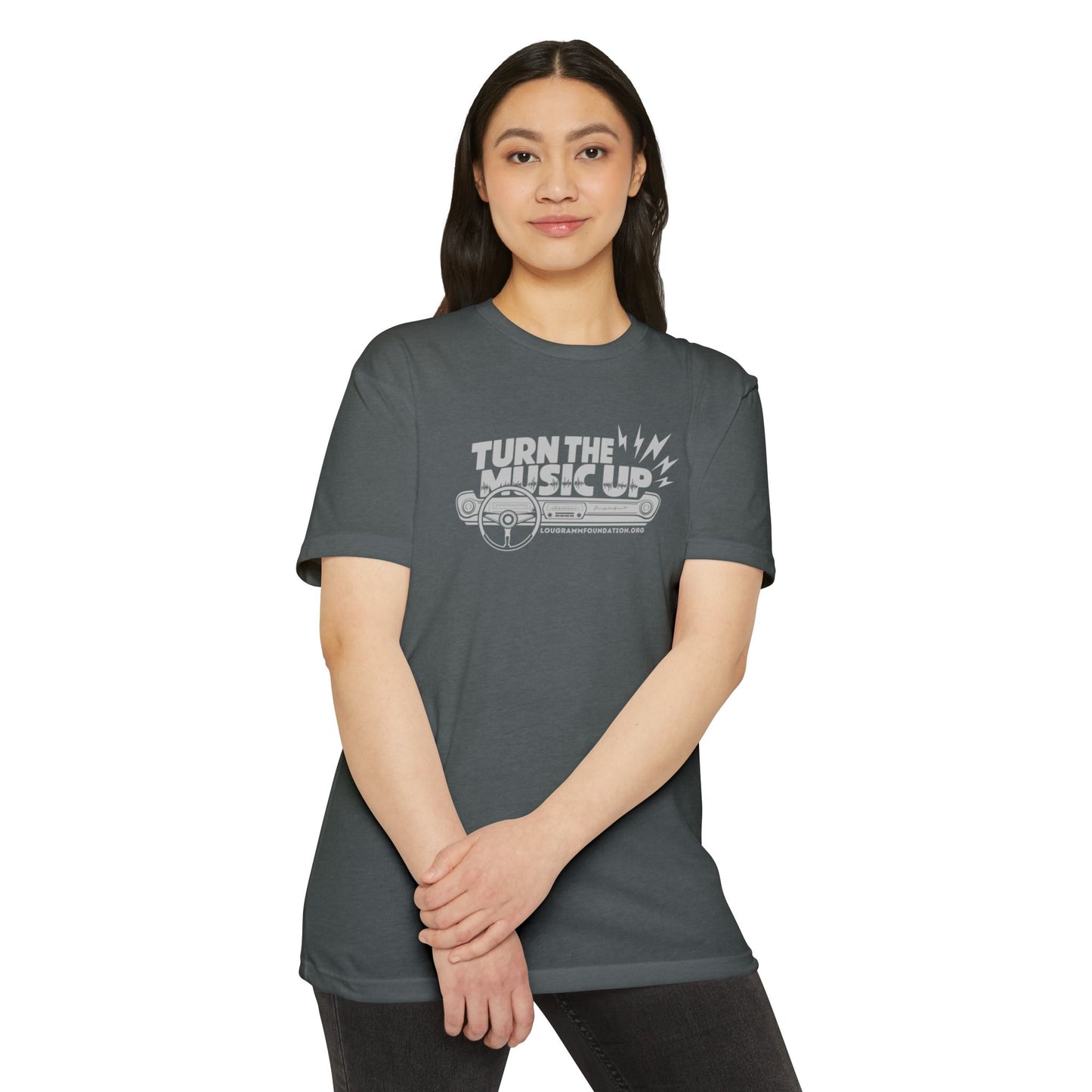 Turn the Music Up Unisex 60/40 Jersey T-shirt - Perfect for Music Lovers