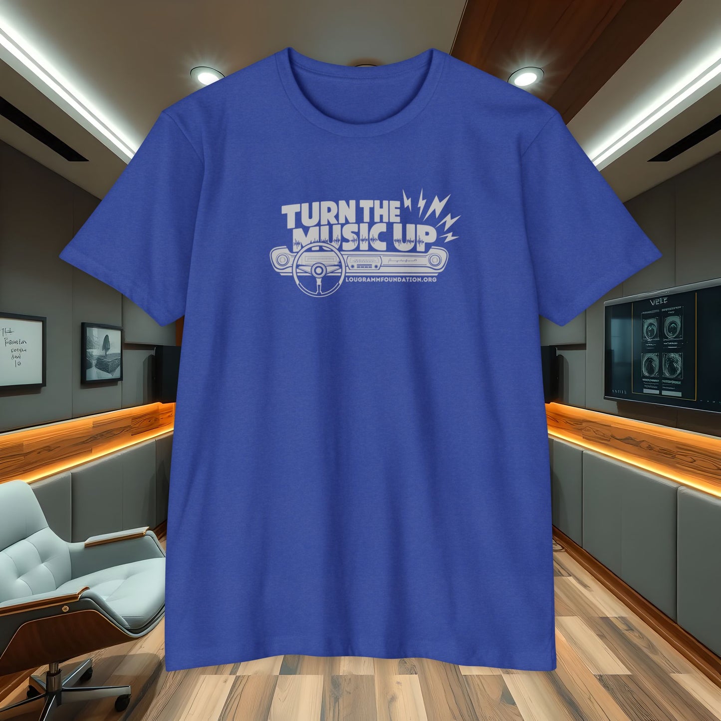 Turn the Music Up Unisex 60/40 Jersey T-shirt - Perfect for Music Lovers