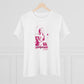 Lou Gramm Stencil Pink logo - Women's Premium Tee