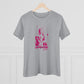 Lou Gramm Stencil Pink logo - Women's Premium Tee
