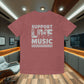 T-Shirt - Lou Gramm Foundation Support Live Music Live Musicians