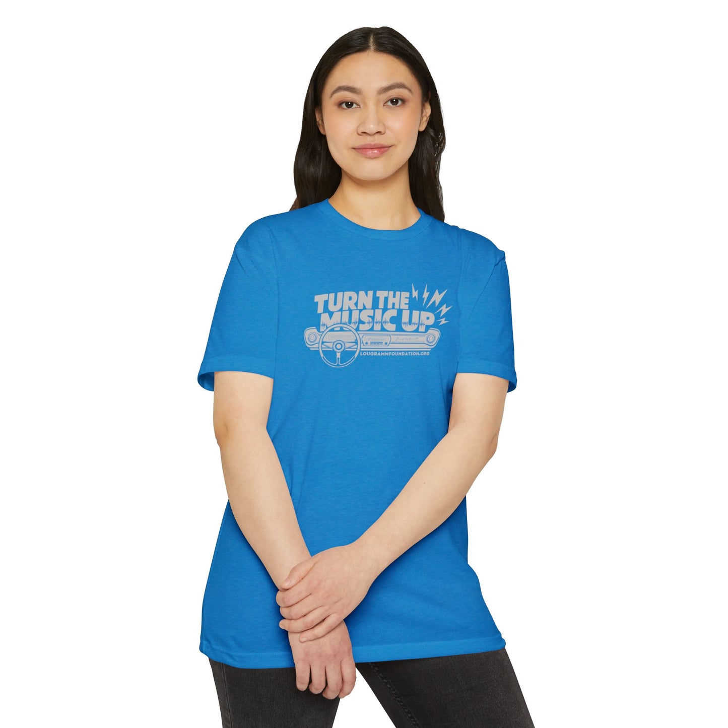 Turn the Music Up Unisex 60/40 Jersey T-shirt - Perfect for Music Lovers