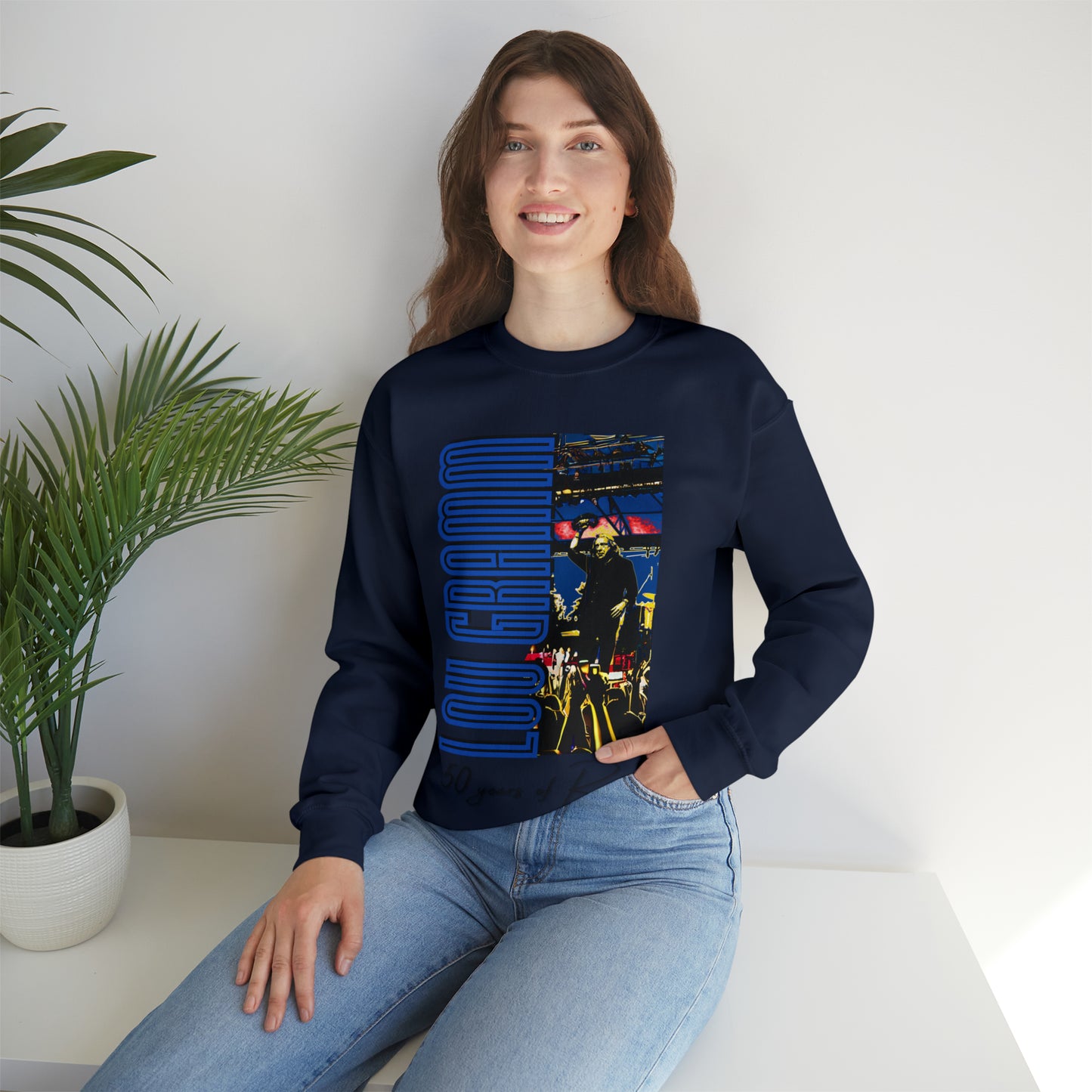 Lou Gramm 50 Years of Rock - Unisex Heavy Blend™ Crewneck Sweatshirt
