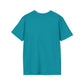 Lou Gramm Stencil Blue logo - Unisex Softstyle T-Shirt