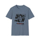 Lou’s Garage Black logo - Unisex Softstyle T-Shirt