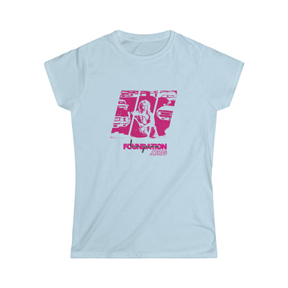 Lou’s Garage Pink logo - Women's Softstyle Tee