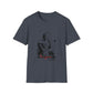 Lou Gramm Stencil Black logo - Unisex Softstyle T-Shirt