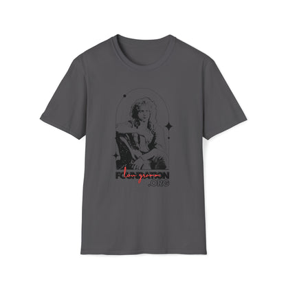 Lou Gramm Stencil Black logo - Unisex Softstyle T-Shirt