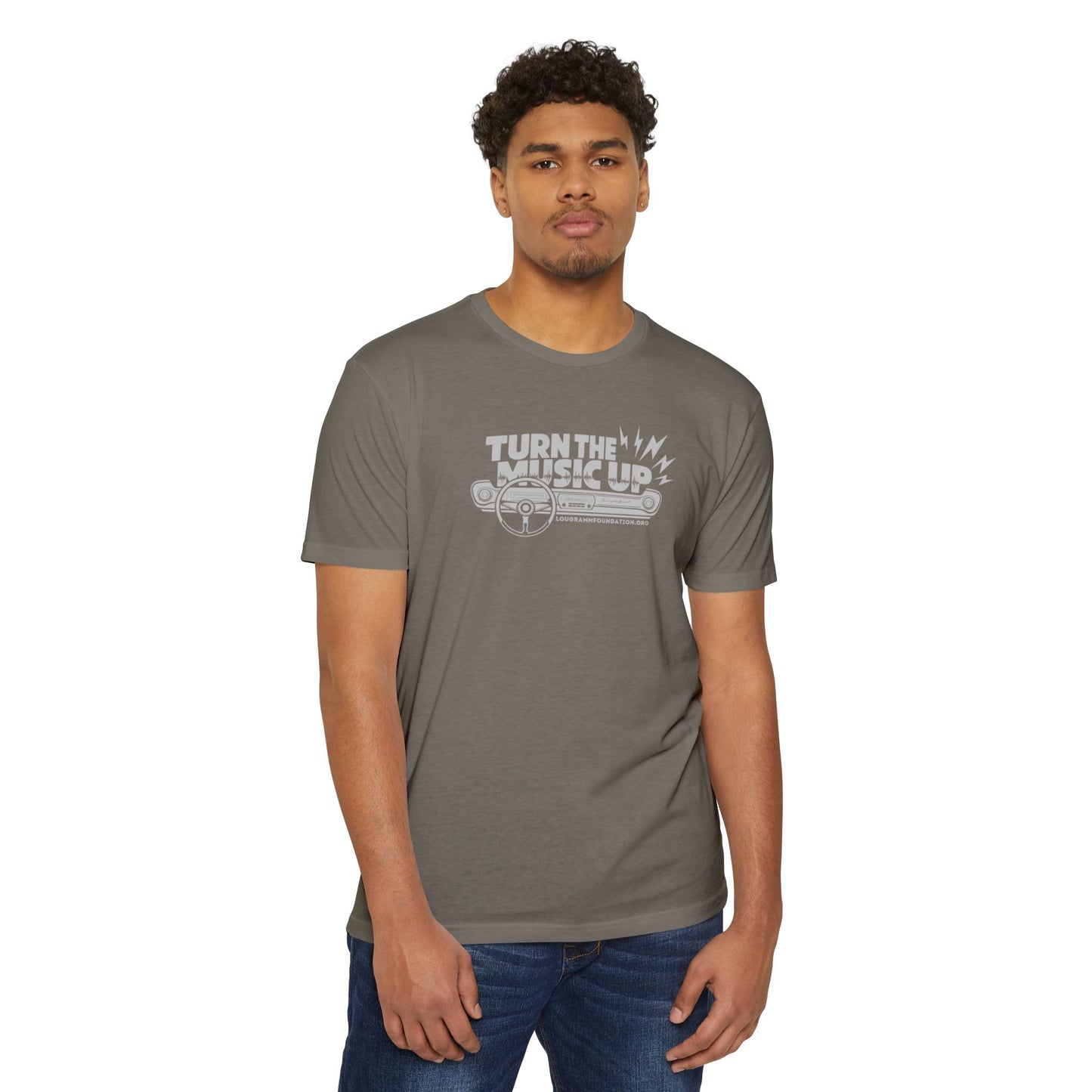 Turn the Music Up Unisex 60/40 Jersey T-shirt - Perfect for Music Lovers