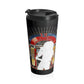 Turn The Music Up Stainless Steel Travel Mug - Black