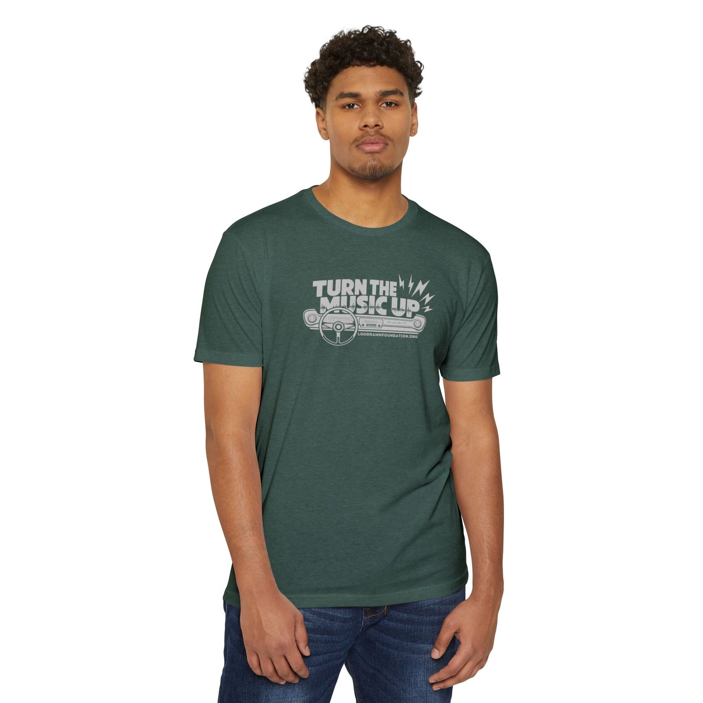 Turn the Music Up Unisex 60/40 Jersey T-shirt - Perfect for Music Lovers