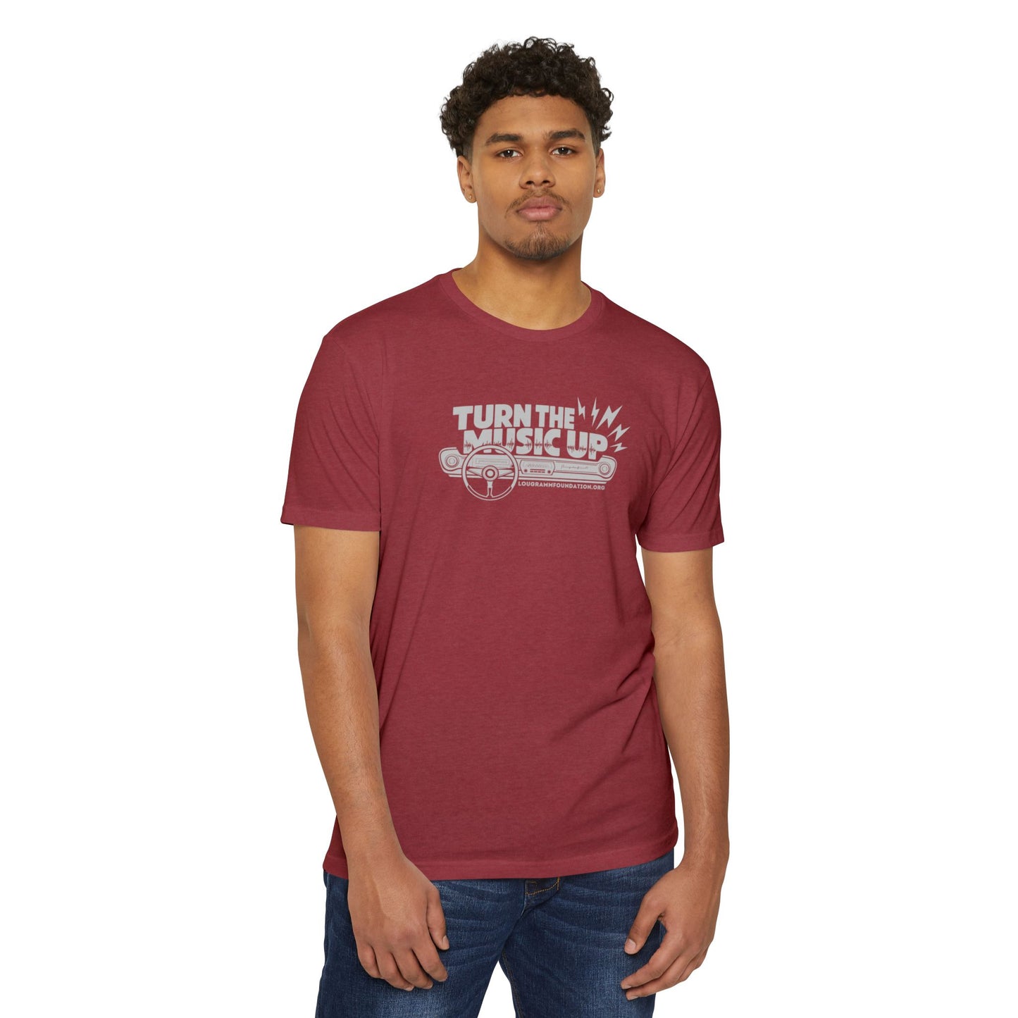 Turn the Music Up Unisex 60/40 Jersey T-shirt - Perfect for Music Lovers