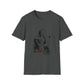Lou Gramm Stencil Black logo - Unisex Softstyle T-Shirt