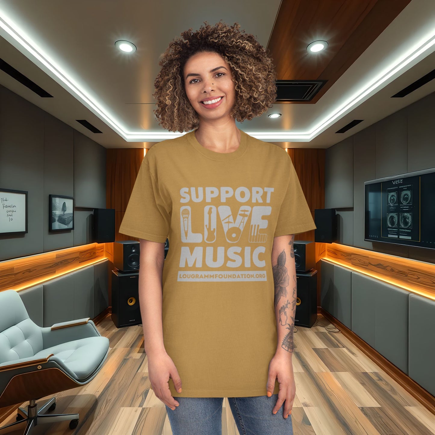 T-Shirt - Lou Gramm Foundation Support Live Music Live Musicians