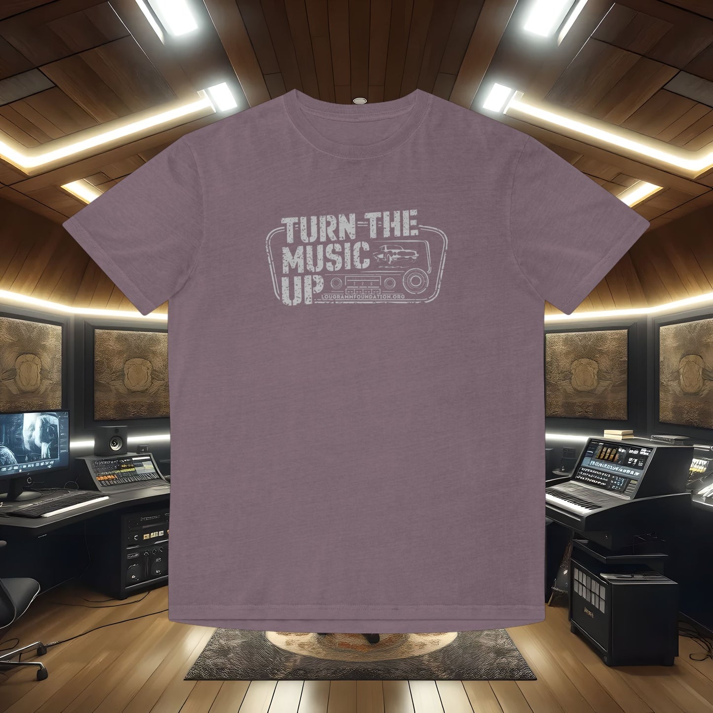 Turn The Music Up Radio - Faded Unisex T-shirt