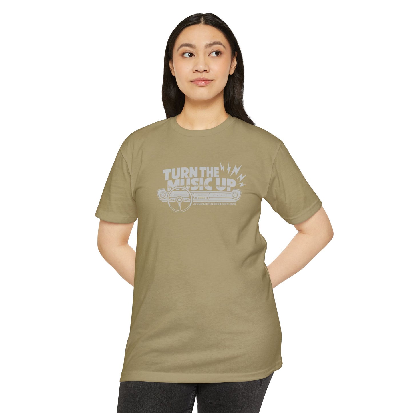 Turn the Music Up Unisex 60/40 Jersey T-shirt - Perfect for Music Lovers