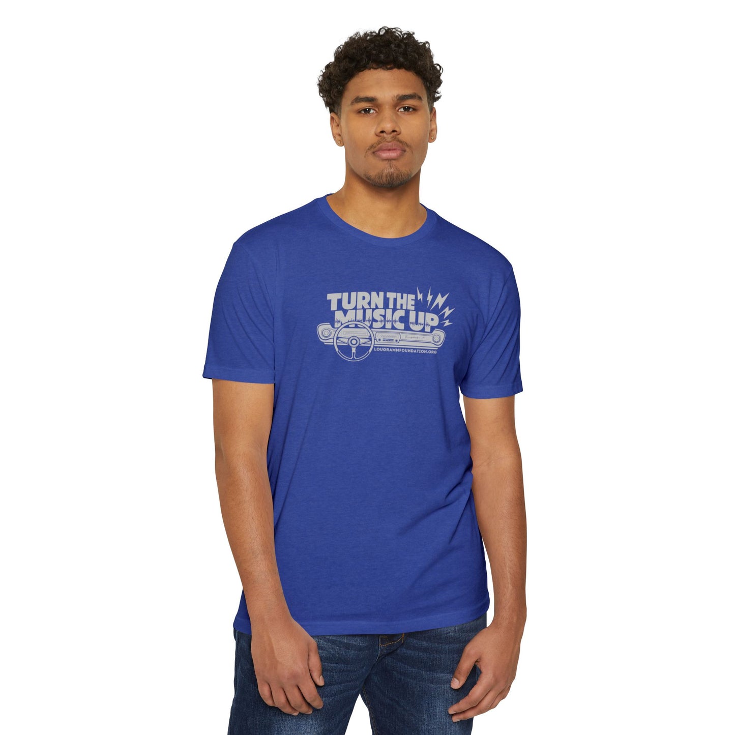 Turn the Music Up Unisex 60/40 Jersey T-shirt - Perfect for Music Lovers
