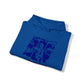 Lou’s Garage Blue logo - Unisex Heavy Blend™ Hooded Sweatshirt