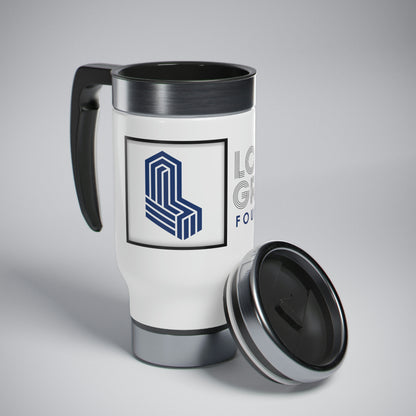 Stainless Steel Travel Mug with Handle, 14oz